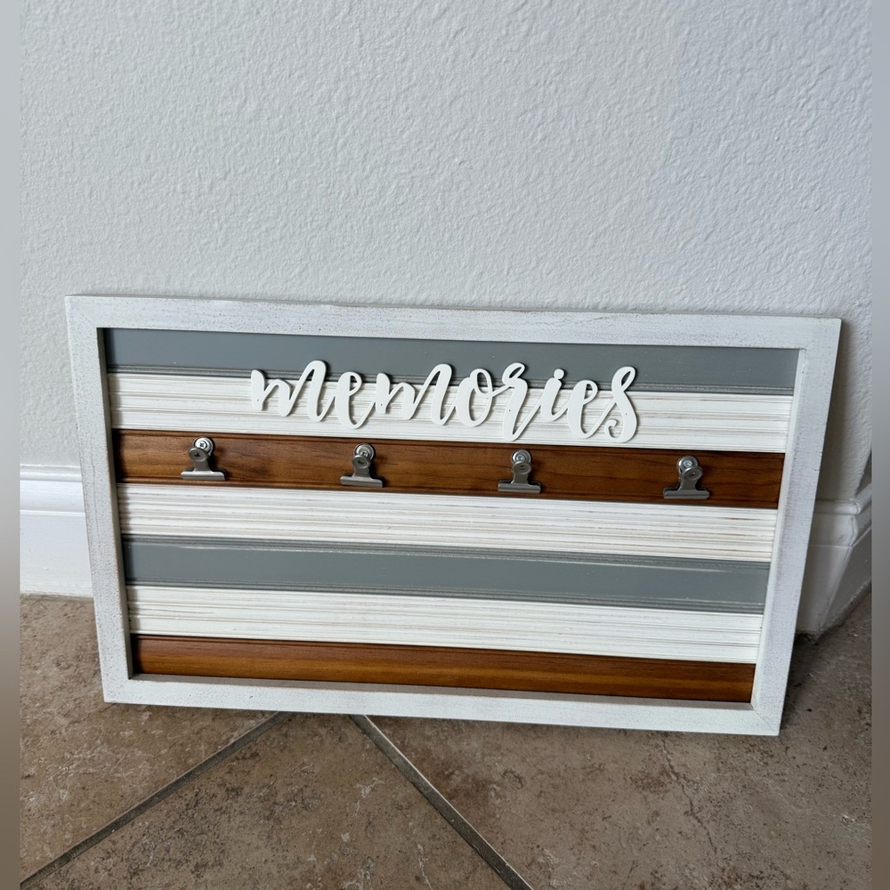 Hobby Lobby memories photo wall hanger